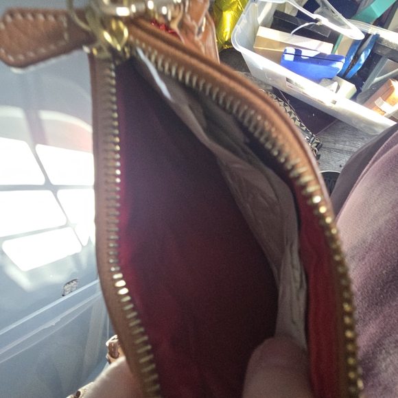 Dooney & Bourke Tan and Brown Shoulder Bag - Picture 9 of 12